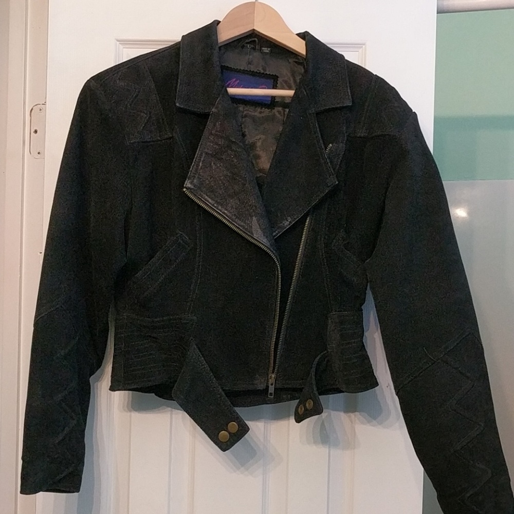 80's leather jacket